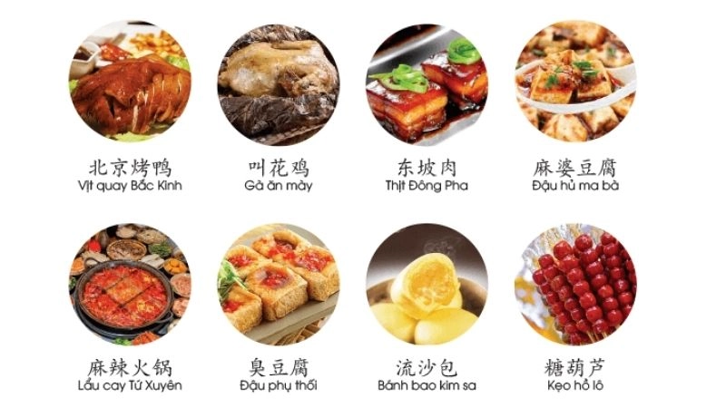 Từ vựng tiếng Trung chủ đề: Ẩm thực
