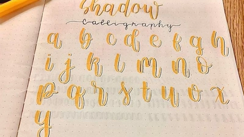 Đổ bóng chữ Calligraphy đẹp nhất