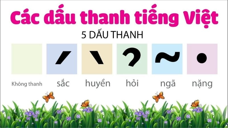 Các dấu thanh đóng vai trò quan trọng trong cấu tạo từ tiếng Việt