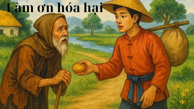Tóm tắt truyện cổ tích Việt Nam - Làm ơn hóa hại hay nhất