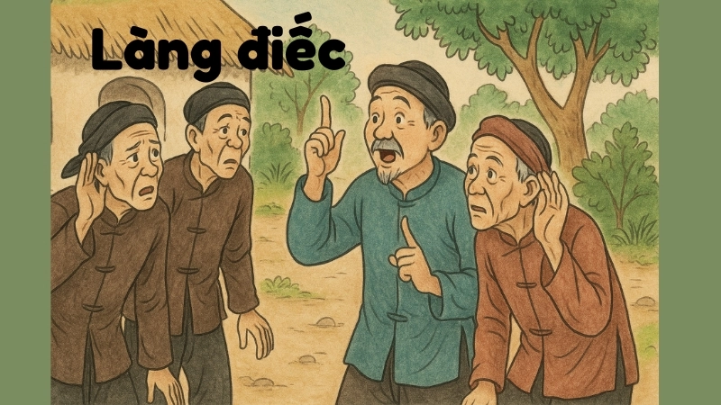 Tóm tắt Truyện cười - Làng điếc Câu chuyện hài hước khó quên