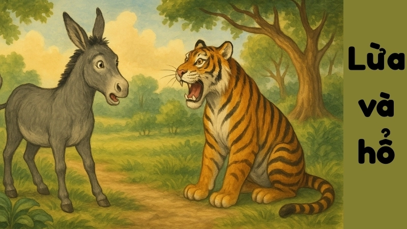 Tóm tắt Truyện ngụ ngôn - Lừa và hổ hay nhất, dễ hiểu