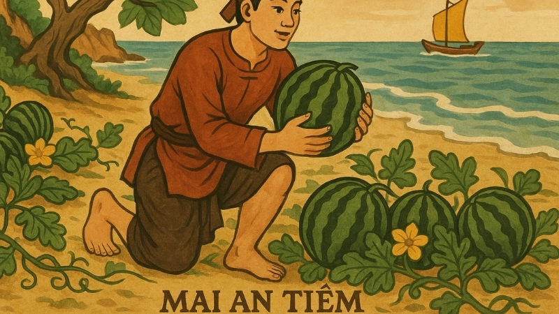 Tóm tắt truyện cổ tích Việt Nam Mai An Tiêm ngắn gọn