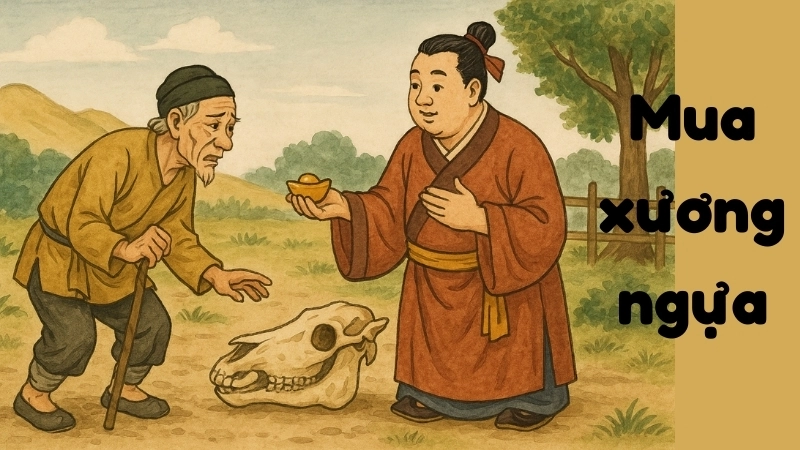 Tóm tắt Truyện ngụ ngôn - Mua xương ngựa ngắn gọn, dễ hiểu