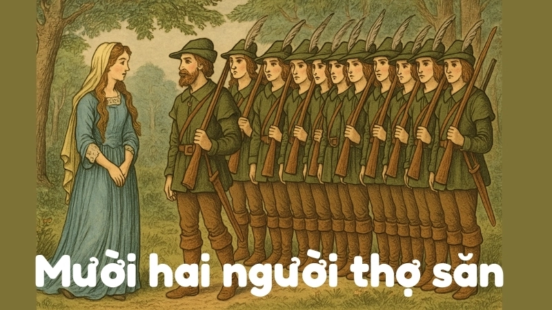Tóm tắt truyện cổ tích nước ngoài - Mười hai thợ săn