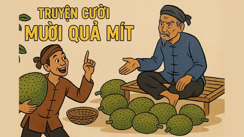Tóm tắt Truyện cười - Mười quả mít