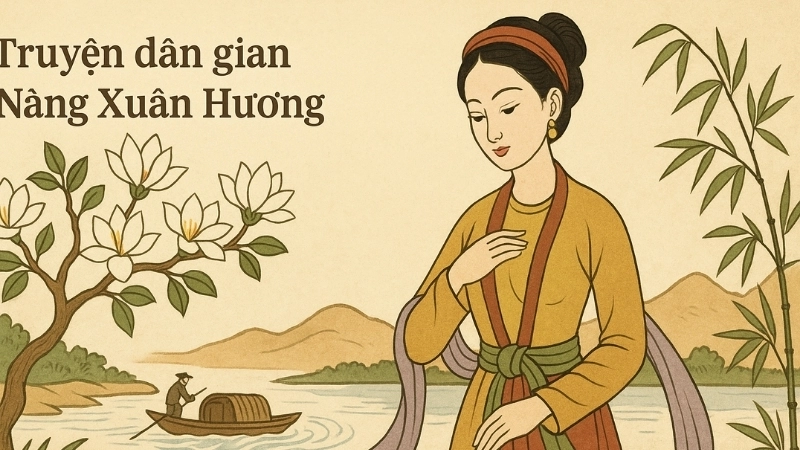 Tóm tắt Truyện dân gian - Nàng Xuân Hương hay nhất