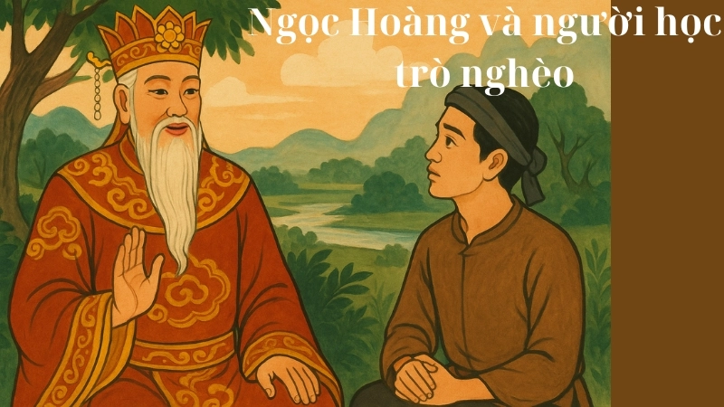 Tóm tắt ngắn gọn truyện Ngọc Hoàng và người học trò nghèo
