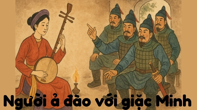 Tóm tắt Truyện dân gian - Người ả đào với giặc Minh hay nhất
