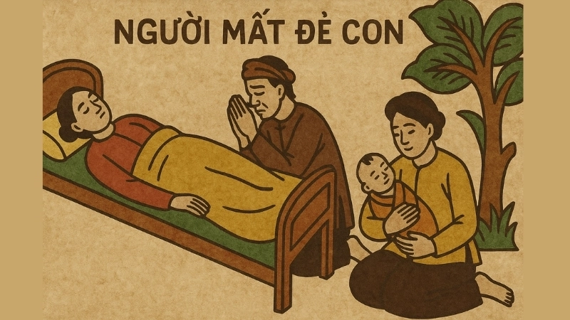 Tóm tắt Truyện dân gian - Người chết đẻ con hay nhất