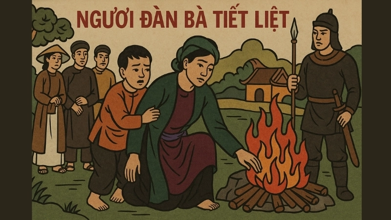 Tóm tắt Truyện dân gian - Người đàn bà tiết liệt hay nhất