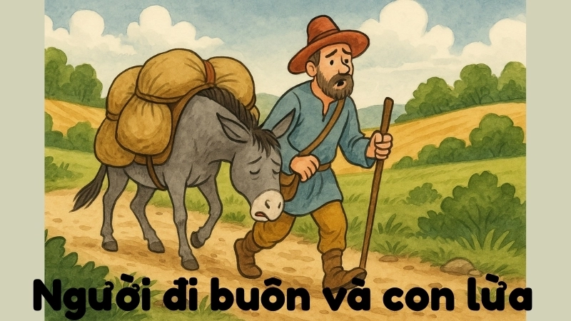 Tóm tắt truyện ngụ ngôn Người đi buôn và con lừa ngắn gọn