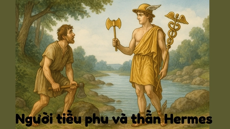Tóm tắt Truyện ngụ ngôn - Người tiều phu và thần Hermes hay nhất