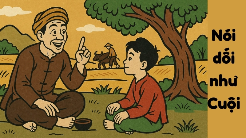 Tóm tắt truyện cổ tích Việt Nam - Nói dối như Cuội