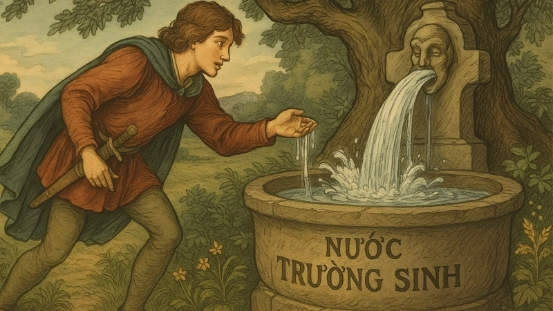 Tóm tắt Truyện cổ tích nước ngoài - Nước trường sinh