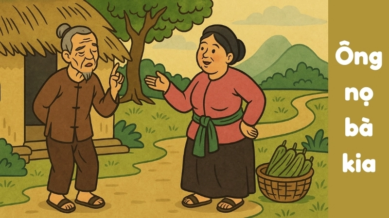 Tóm tắt Truyện dân gian - Ông nọ bà kia đầy đủ nhất