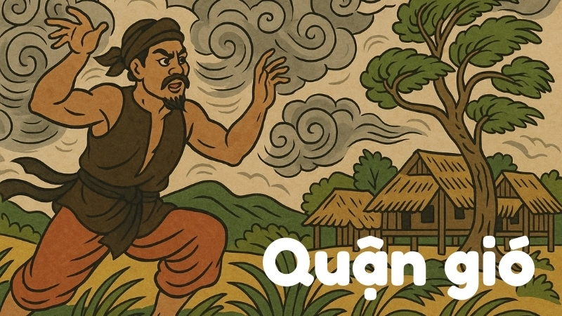 Tóm tắt Truyện dân gian - Quận gió ngắn gọn, đầy đủ