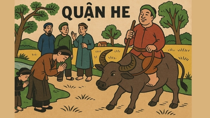 Tóm tắt Truyện dân gian - Quận He xử án người dân oan