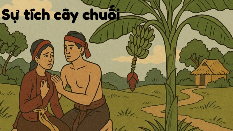 Tóm tắt truyện cổ tích Việt Nam - Sự tích cây chuối