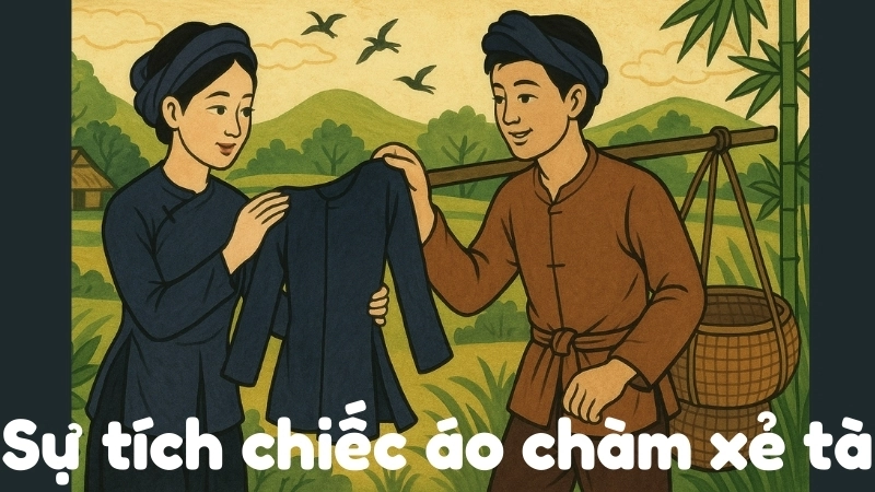 Tóm tắt Truyện dân gian - Sự tích chiếc áo chàm xẻ tà