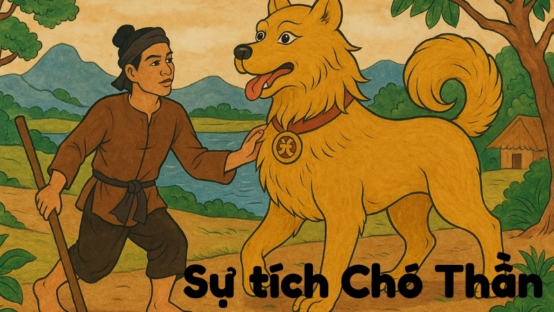 Tóm tắt truyện cổ tích Việt Nam - Sự tích Chó Thần