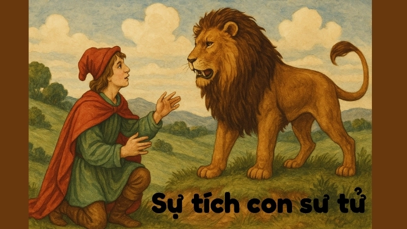 Tóm tắt Truyện cổ tích nước ngoài - Sự tích con sư tử