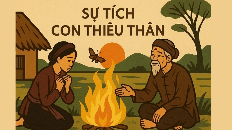 Tóm tắt truyện cổ tích Việt Nam - Sự tích con thiêu thân