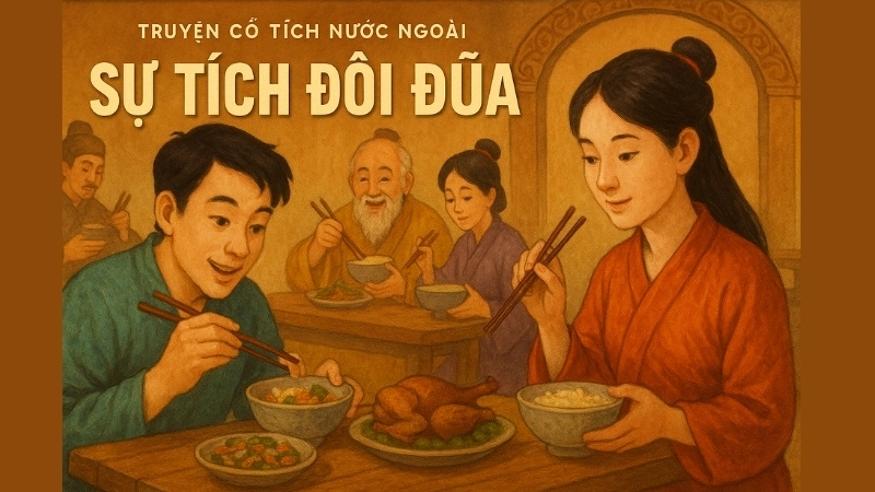 Truyện cổ tích nước ngoài - Sự tích đôi đũa sâu lắng