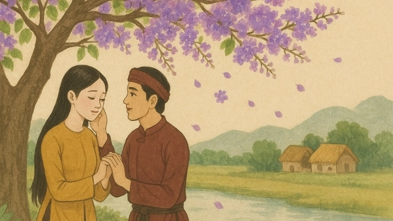 Sự tích hoa Bằng Lăng – Tóm tắt truyện cổ tích Việt Nam