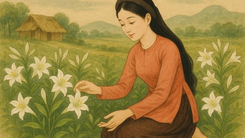 Tóm tắt Truyện cổ tích Việt Nam: Sự tích hoa Huệ hay