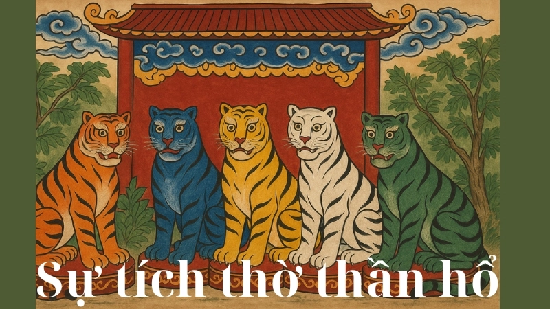 Tóm tắt truyện cổ tích Việt Nam - Sự tích thờ thần Hổ