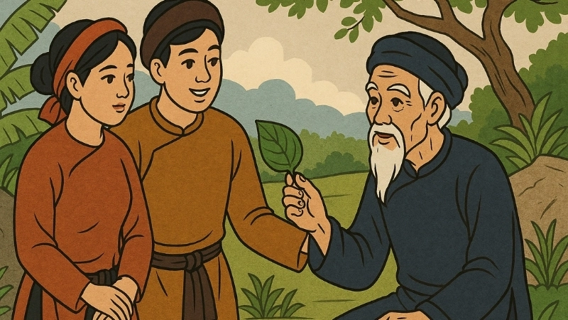 Tóm tắt truyện cổ tích Tại sao có tục “Ăn trầu ngắt đuôi”