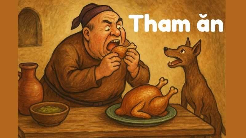 Tóm tắt Truyện ngụ ngôn - Tham ăn ngắn gọn, dễ hiểu nhất