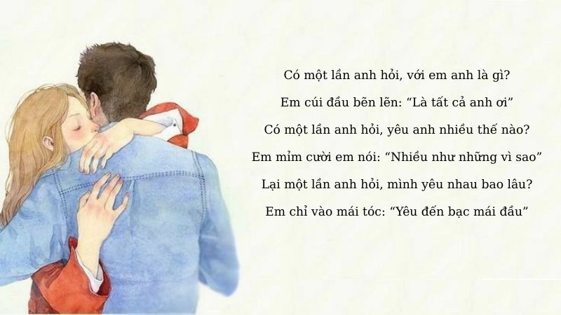 Thơ tự do về tình yêu là những bài thơ hay và dạt dào cảm xúc của mỗi tác giả