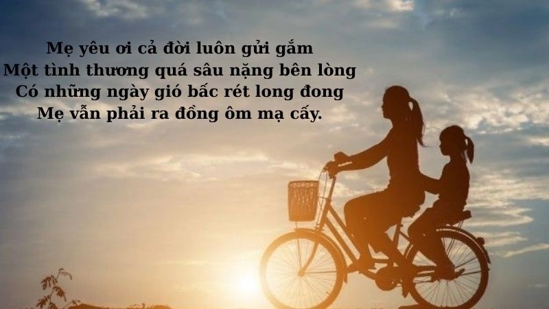 Bài thơ tự do hay về mẹ