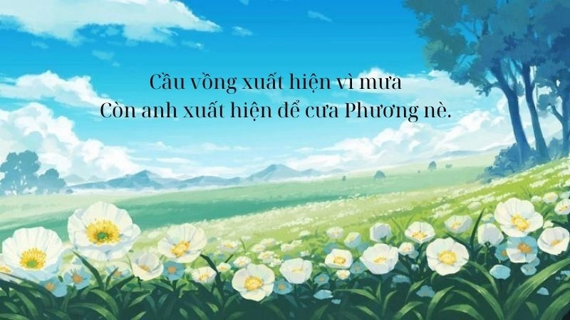 thơ thả thính tên phương ngắn gọn được yêu thích nhất