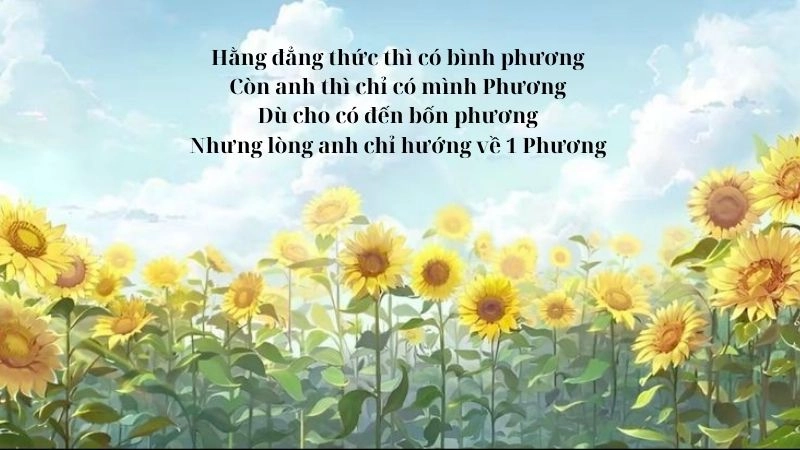 thơ thả thính người tên Phương đang khiến cộng đồng mạng dậy sóng