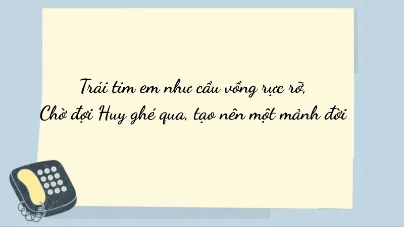  thơ thả thính tên Huy ngọt như mía lùi, dính như keo 