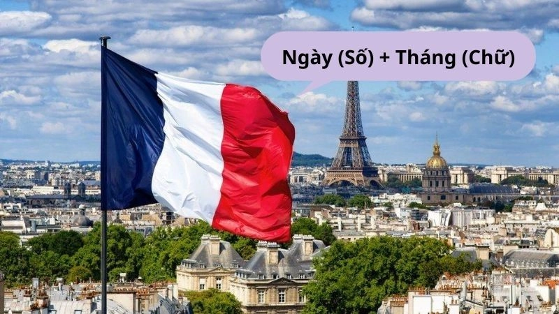 Thứ ngày tháng Tiếng Pháp có quy tắc sắp xếp tương tự tiếng Việt