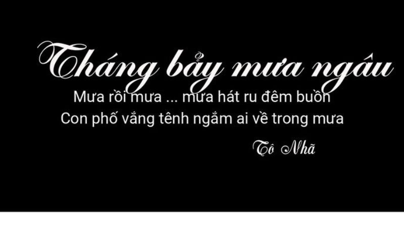 Những cơn mưa ngâu sụt sùi là thời tiết đặc trưng trong tháng 7