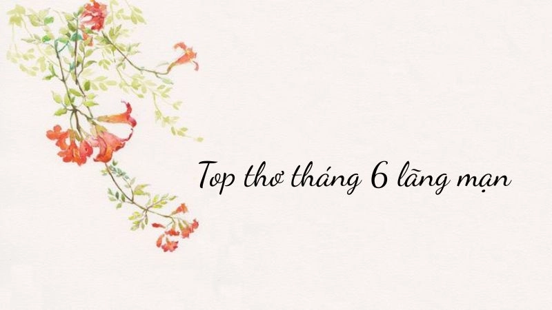 thơ tình tháng sáu nhẹ nhàng, lãng mạn và sâu lắng