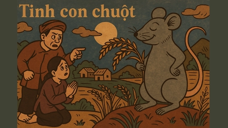 Tóm tắt Truyện dân gian - Tinh con chuột ngắn gọn nhất