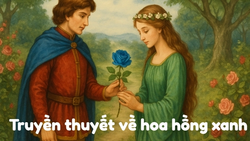 Truyền thuyết về hoa hồng xanh - Tóm tắt truyện cổ tích hay nhất