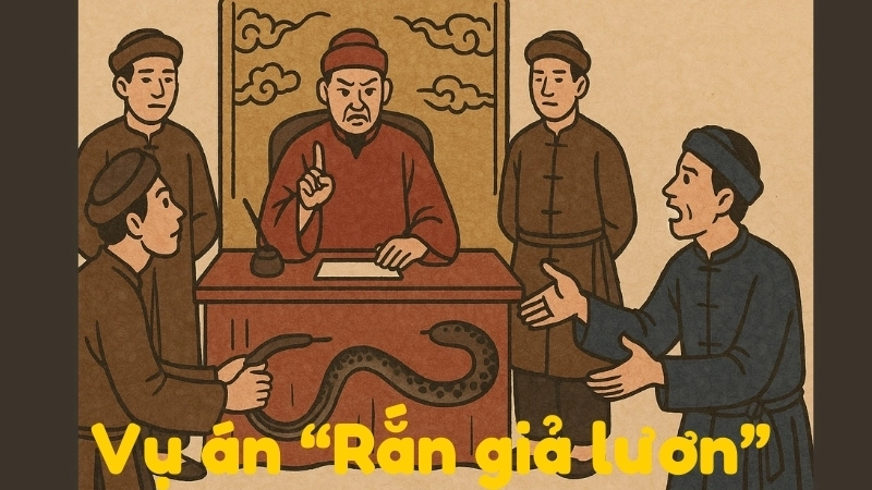 Tóm tắt truyện dân gian - Vụ án “Rắn giả lươn” chi tiết