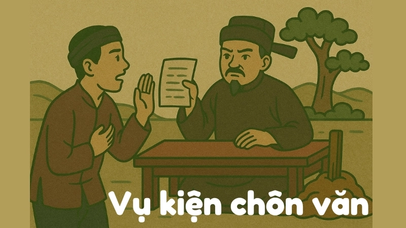 Tóm tắt Truyện dân gian - Vụ kiện chôn văn đầy đủ nhất