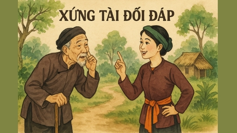 Tóm tắt Truyện dân gian - Xứng tài đối đáp chi tiết nhất